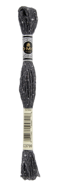 Mouliné Étoile - C3799 (Very Dark Pewter Gray) - DMC Embroidery Floss