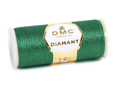 Diamant Metallic Thread - D699 (Green Emerald) - DMC Embroidery Floss