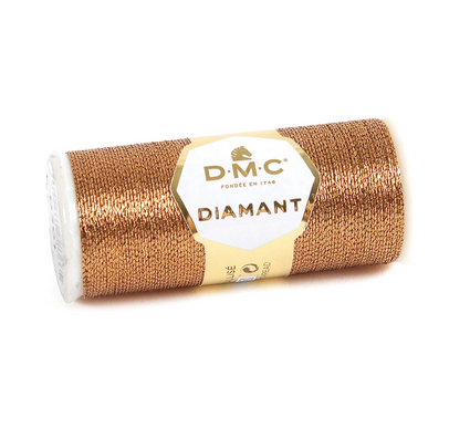Diamant Metallic Thread - D301 (Copper) - DMC Embroidery Floss