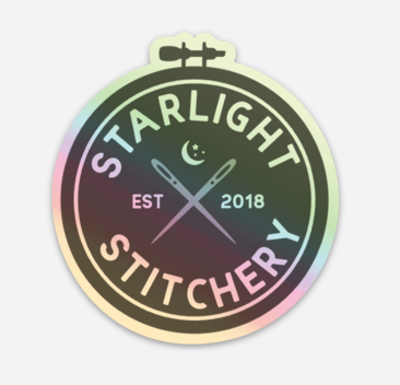 The Starlight Stitchery Holographic Sticker