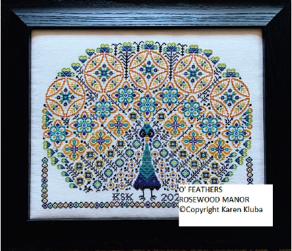 O' Feathers - Rosewood Manor - Cross Stitch Pattern