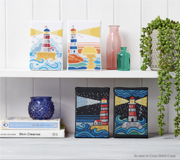 Seashore Lighthouses - Tiny Modernist - Cross Stitch Pattern