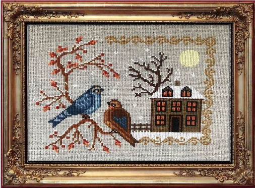 Winter Birds - Twin Peak Primitives - Cross Stitch Pattern