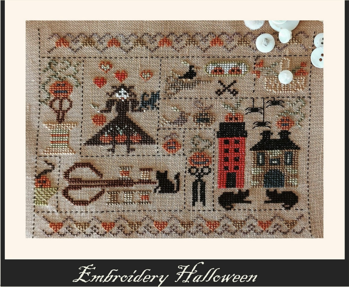 Embroidery Halloween - Nikyscreations - Cross Stitch Pattern