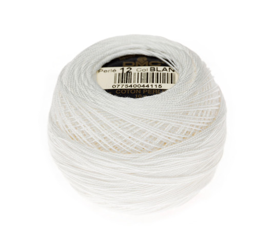 Pearl Cotton Ball Size 8 - Blanc/White - DMC Embroidery Floss