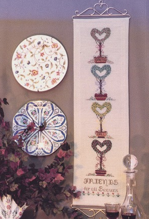 Friends for All Seasons - Rosewood Manor - Cross Stitch Pattern