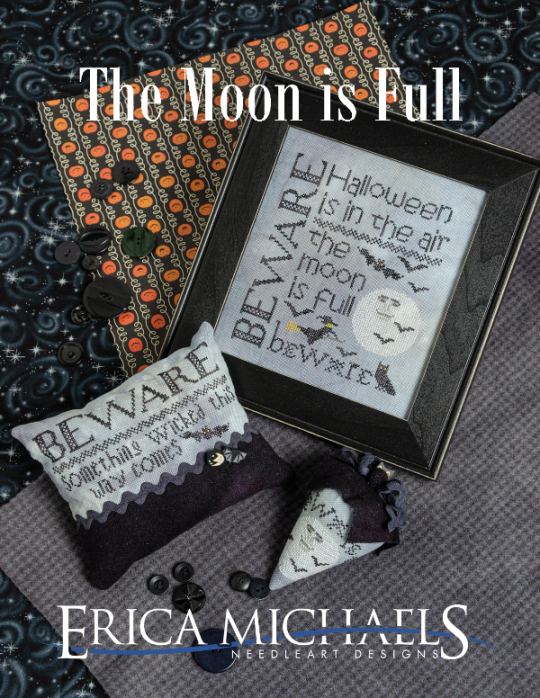 The Moon is Full - Erica Michaels Needleart Designs - Cross Stitch Pattern