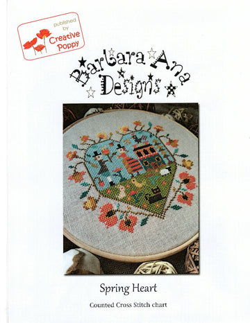 Spring Heart - Barbara Ana Designs - Cross Stitch Pattern