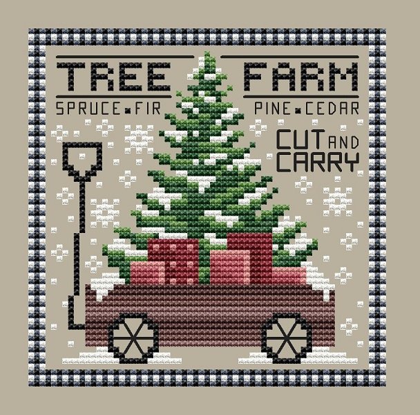 Tree Farm - Erin Elizabeth Designs - Cross Stitch Pattern