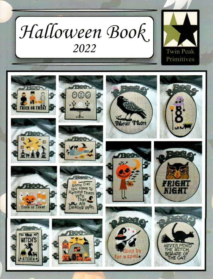 Halloween Book 2022 - Twin Peak Primitives - Cross Stitch Pattern