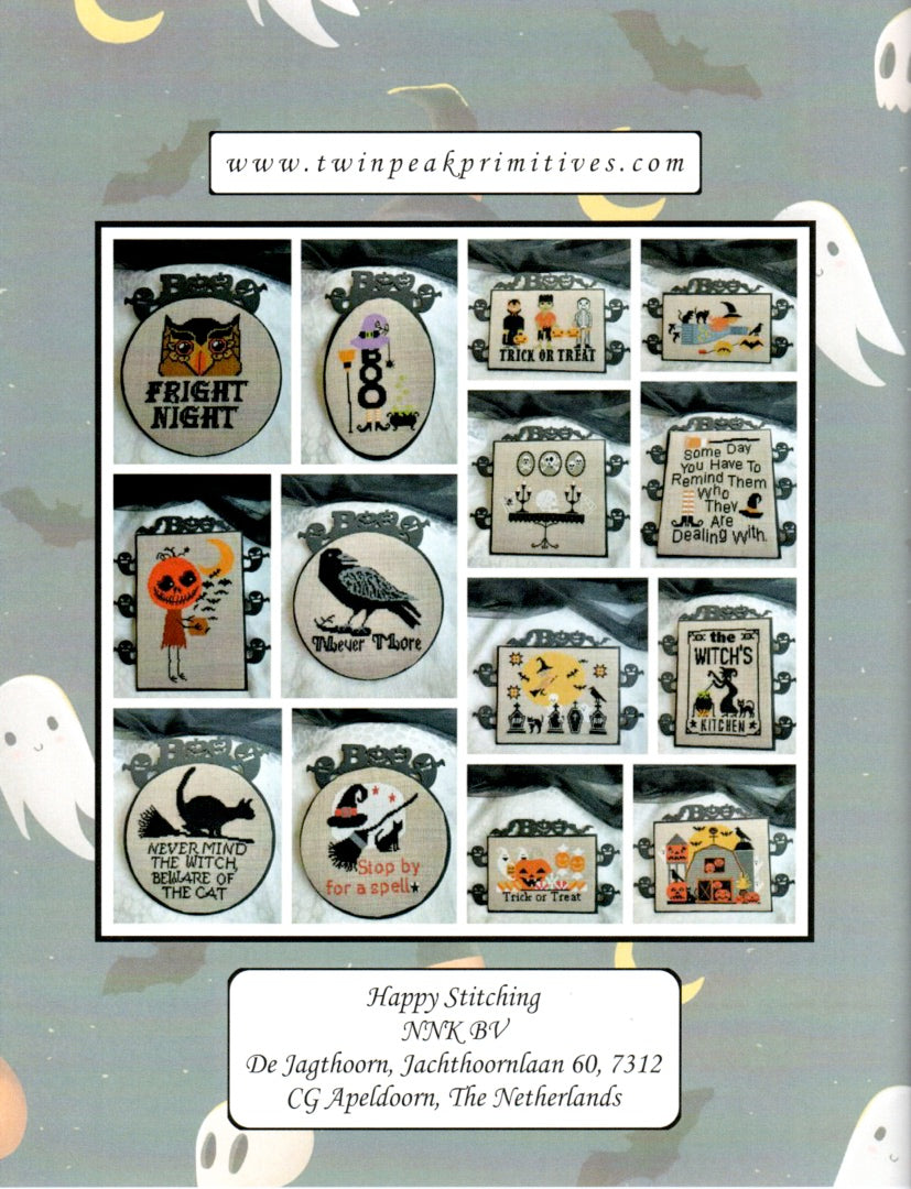 Halloween Book 2022 - Twin Peak Primitives - Cross Stitch Pattern