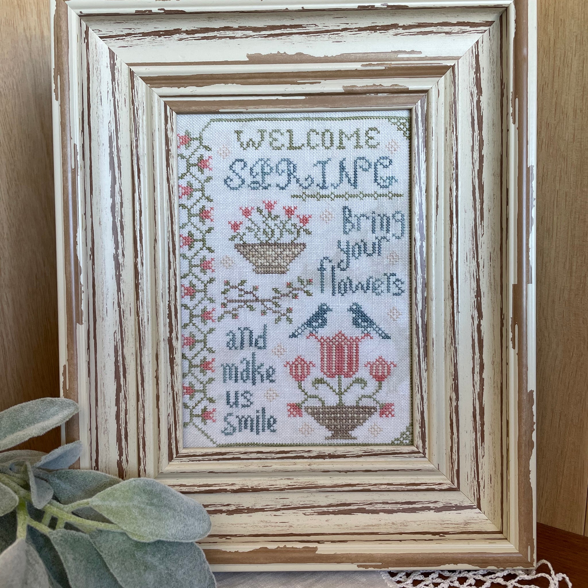 Welcome Spring Sampler - From the Heart - Cross Stitch Pattern