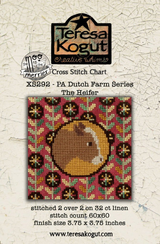 The Heifer (PA Dutch Farm Series / The Moo the Merrier Series) - Teresa Kogut - Cross Stitch Pattern