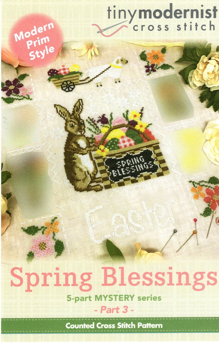 Spring Blessings #3 - Tiny Modernist - Cross Stitch Pattern