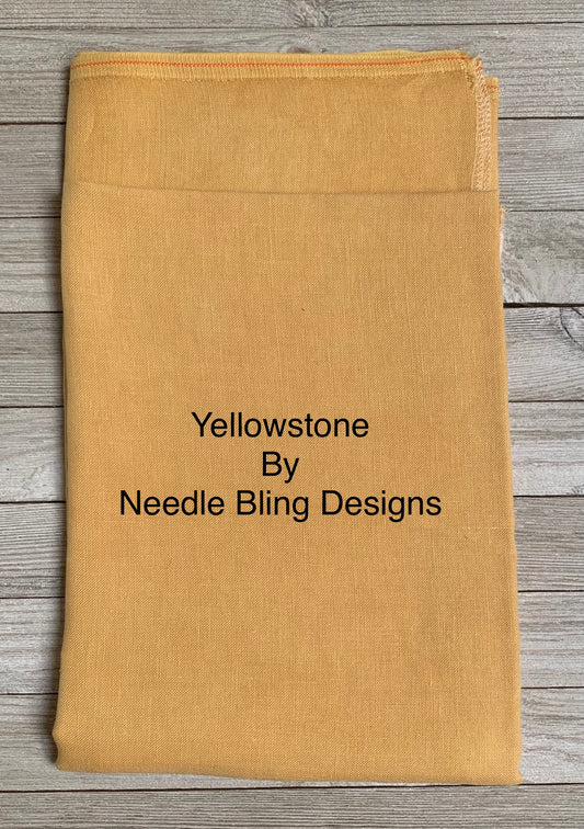 36 ct Linen "Yellowstone" - Needle Bling Designs - Cross Stitch Fabric