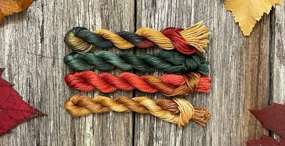Autumn Garden Thread Pack - Cottage Garden Threads - Embroidery Floss