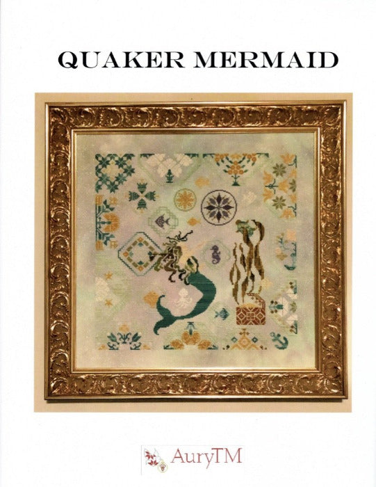 Quaker Mermaid - AuryTM Designs - Cross Stitch Pattern