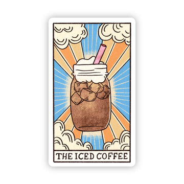 "The Iced Coffee" Tarot Card Sticker - Big Moods