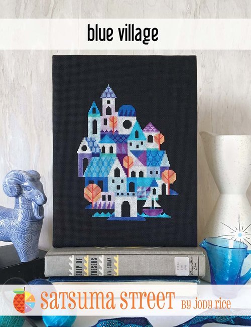 Blue Village - Satsuma Street - Cross Stitch Pattern