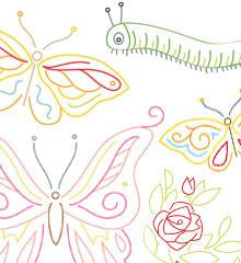 Butterfly Garden Small Pack - Sublime Stitching - Embroidery Pattern