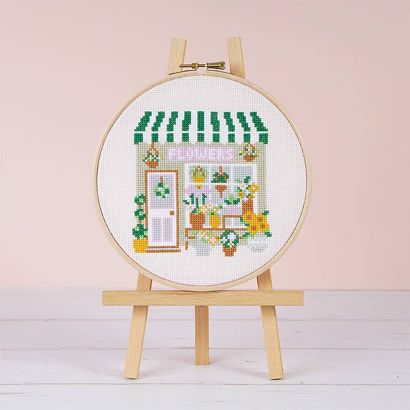 Little Buds Florist Cross Stitch Kit  - Caterpillar Cross Stitch