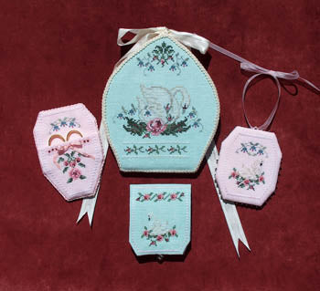 Swan Sewing Case and Accessories - Keepsake Stitches - Cross Stitch Pattern