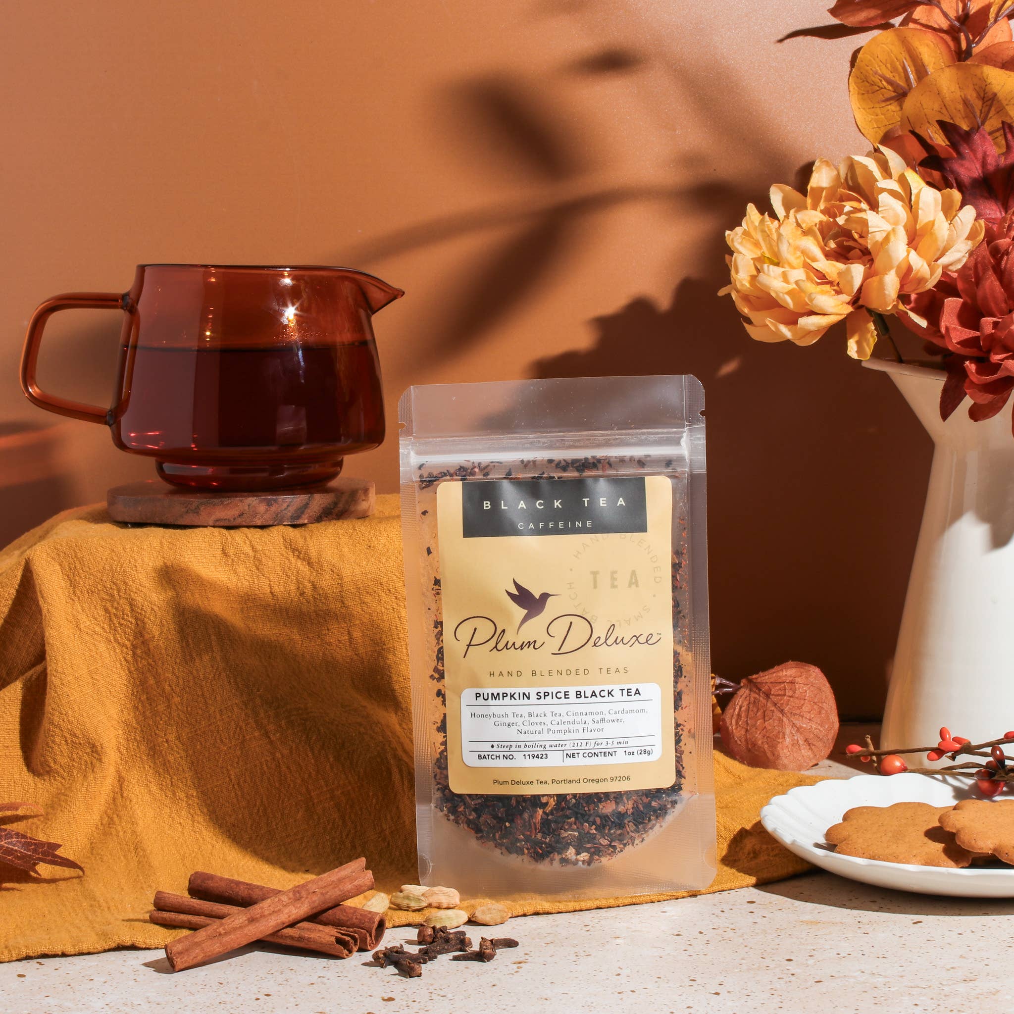 Pumpkin Spice Black Tea Loose Leaf Tea Blend - Fall Seasonal