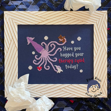 Hug Your Squid - Pixel Pixie Cross Stitch - Cross Stitch Pattern