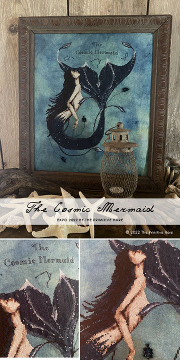 Cosmic Mermaid - The Primitive Hare - Cross Stitch Pattern