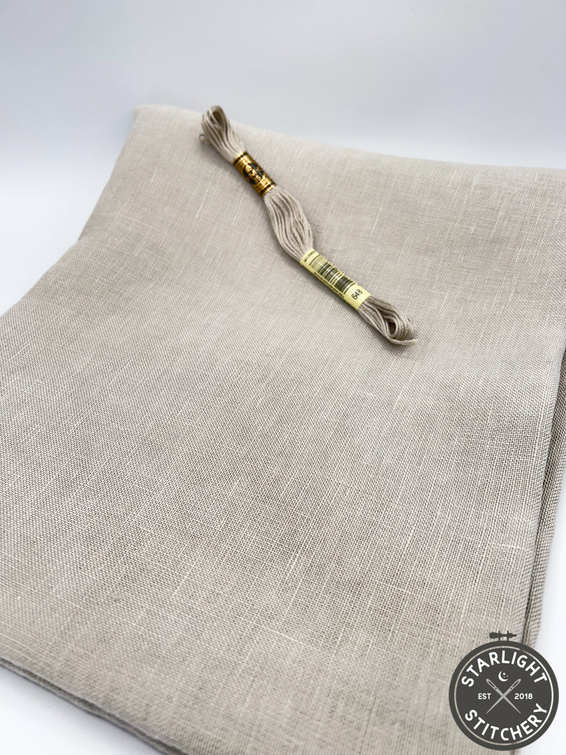 36 ct Linen "Cottage Stone" - Colour and Cotton - Cross Stitch Fabric