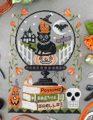 Halloween Crystal Ball Part 3 - Tiny Modernist - Cross Stitch Pattern
