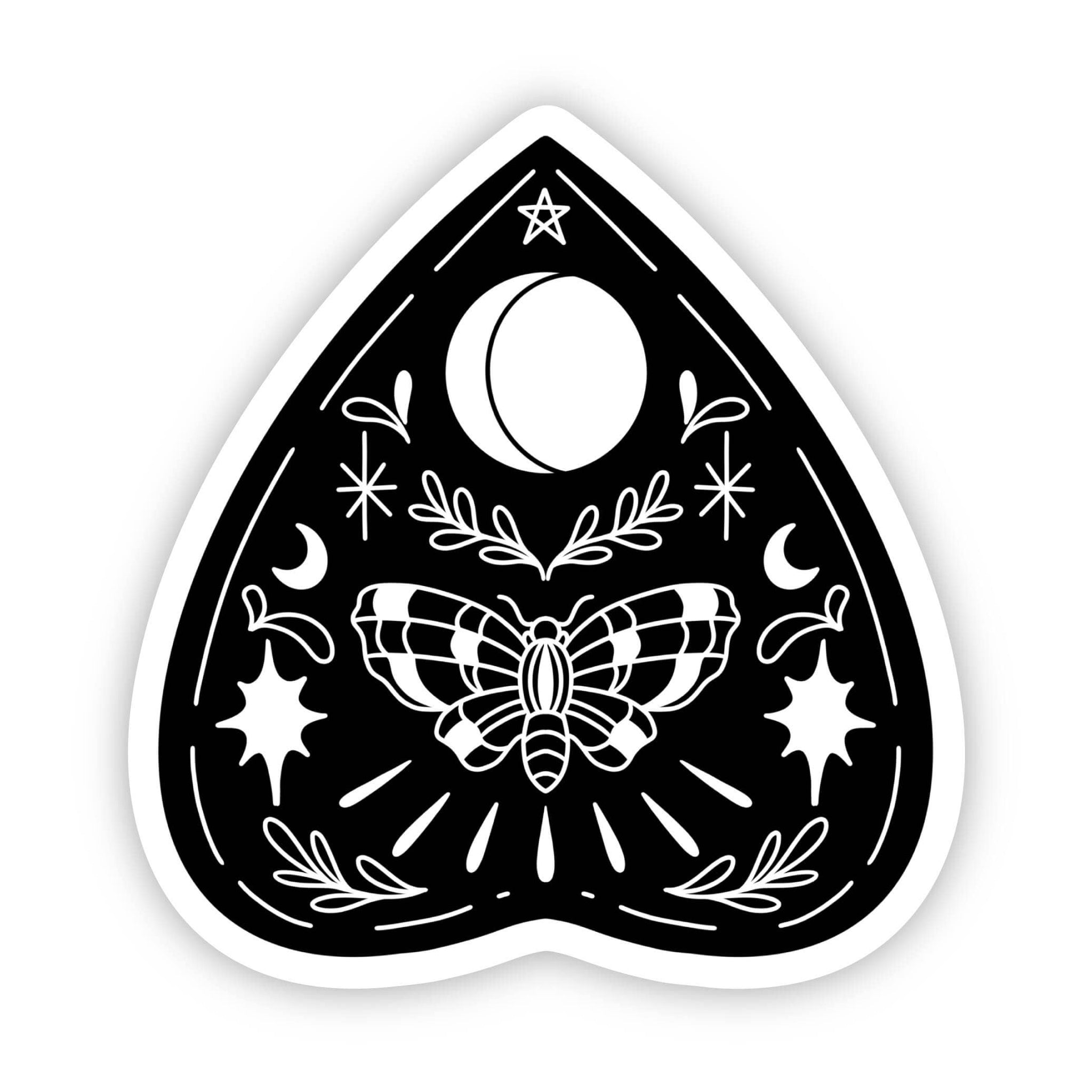 Butterfly & Moon Planchette Sticker - Big Moods