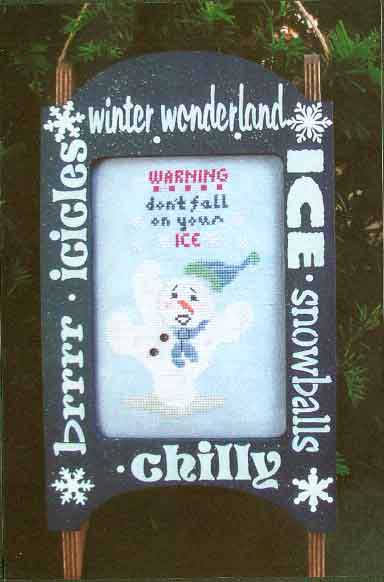 Don't Fall on Your Ice - Poppy Kreations - Cross Stitch Pattern