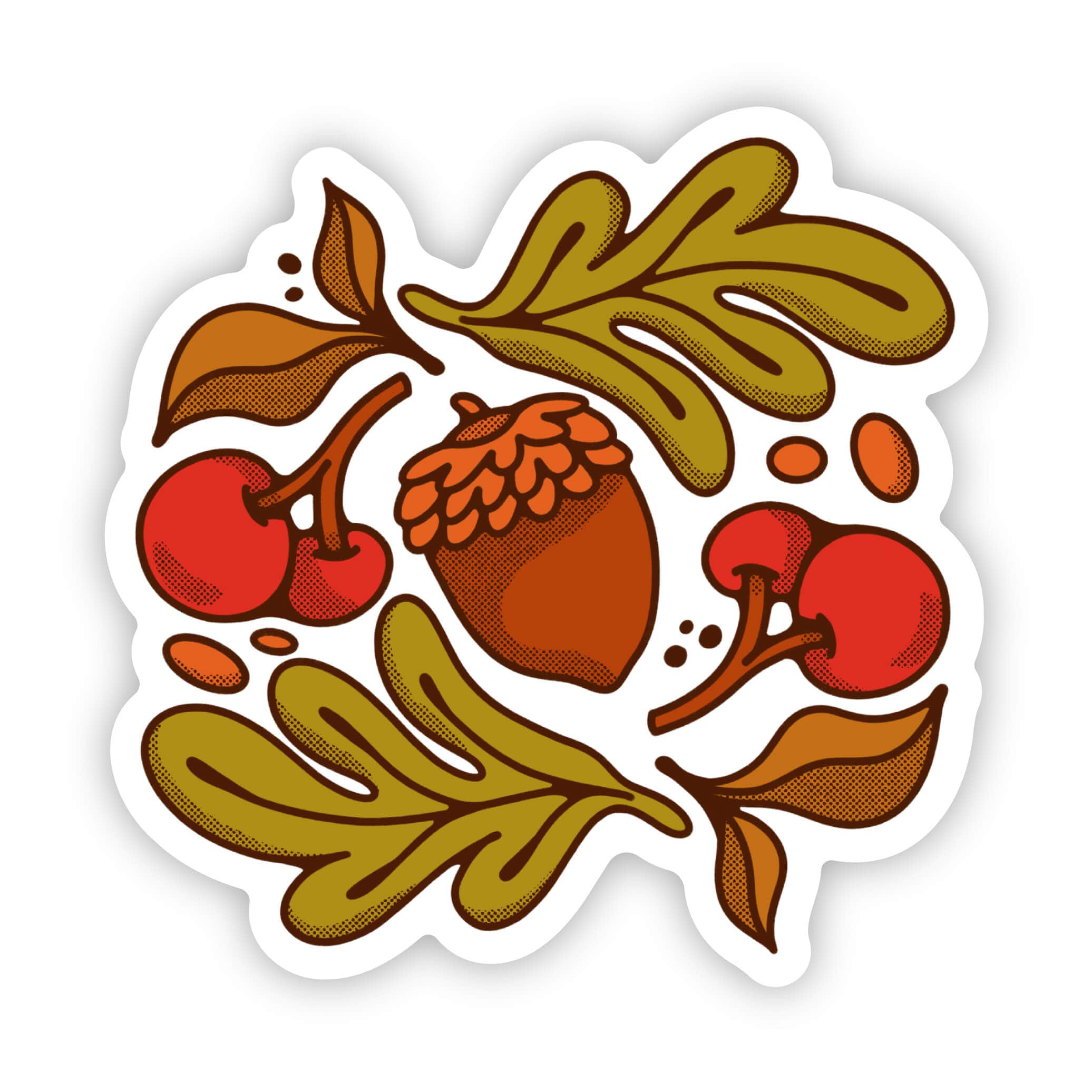Acorn & Berries Autumn Sticker - Big Moods