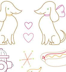 Darling Dachshunds Small Pack - Sublime Stitching - Embroidery Pattern