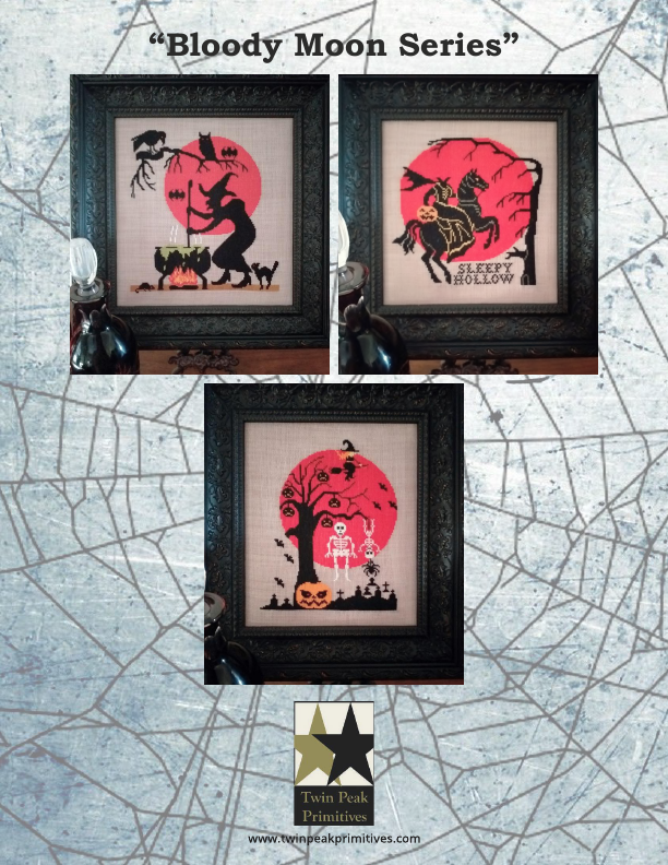 Bloody Moon Series - Twin Peak Primitives - Cross Stitch Pattern