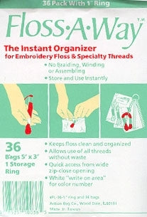 Floss-A-Way 36 Pack with Rings - DMC - Notions