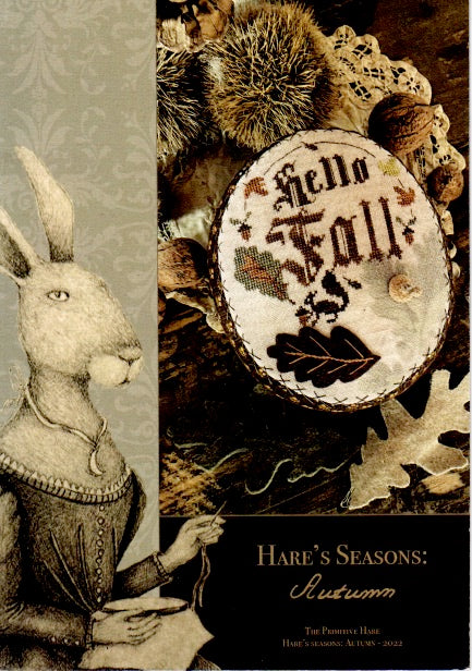 Hare's Seasons: Autumn - The Primitive Hare - Cross Stitch Pattern