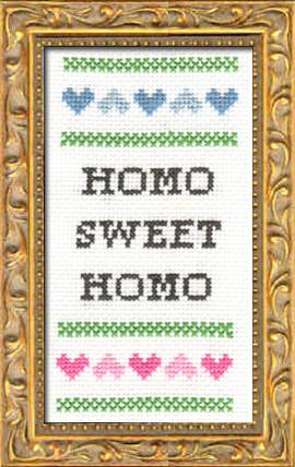 Homo Sweet Homo - Subversive Cross Stitch - Cross Stitch Kit