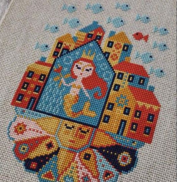 Little Red Fish - Barbara Ana Designs - Cross Stitch Pattern