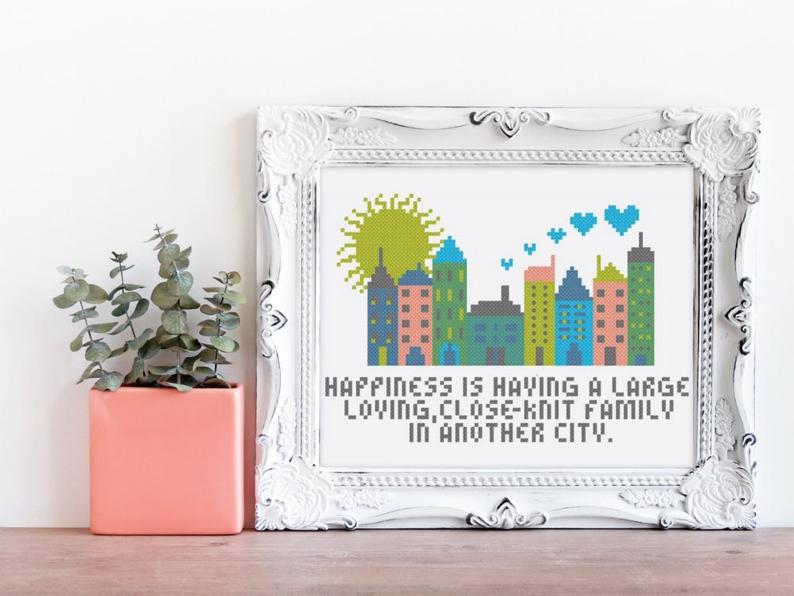 In Another City - Lindy Stitches - Cross Stitch Pattern