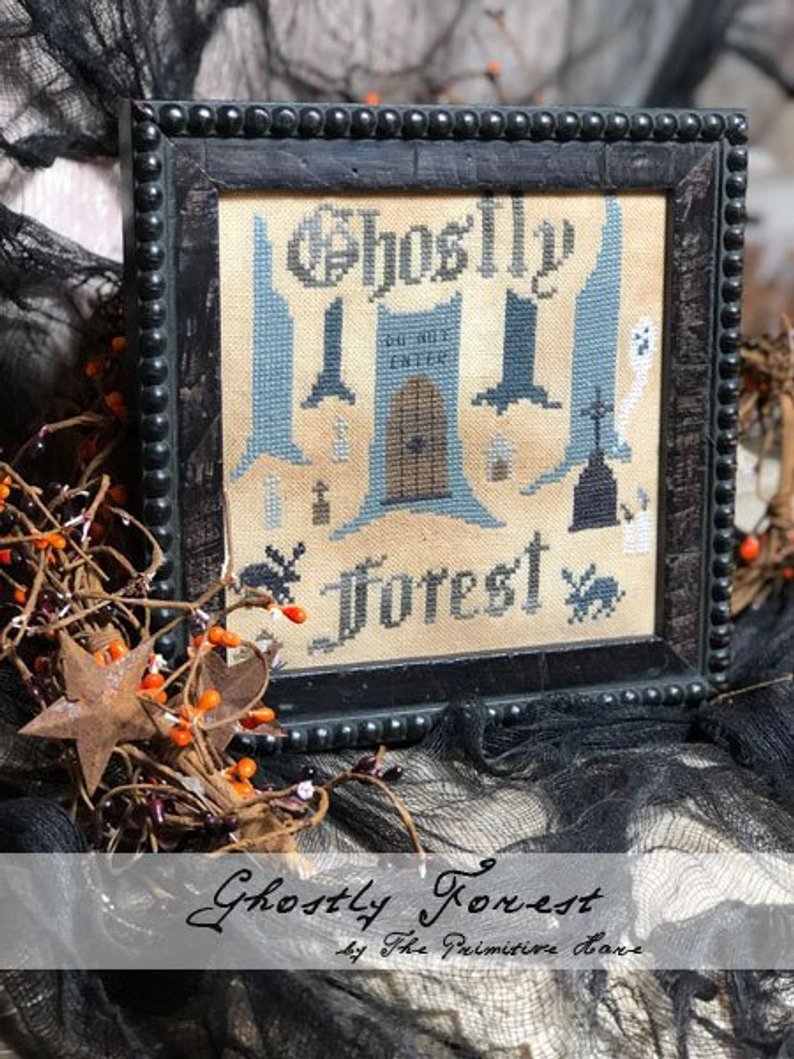 Ghostly Forest - The Primitive Hare - Cross Stitch Pattern