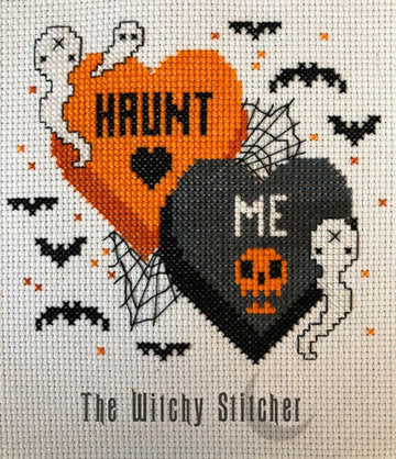 Haunt Me Candy Hearts - The Witchy Stitcher - Cross Stitch Pattern