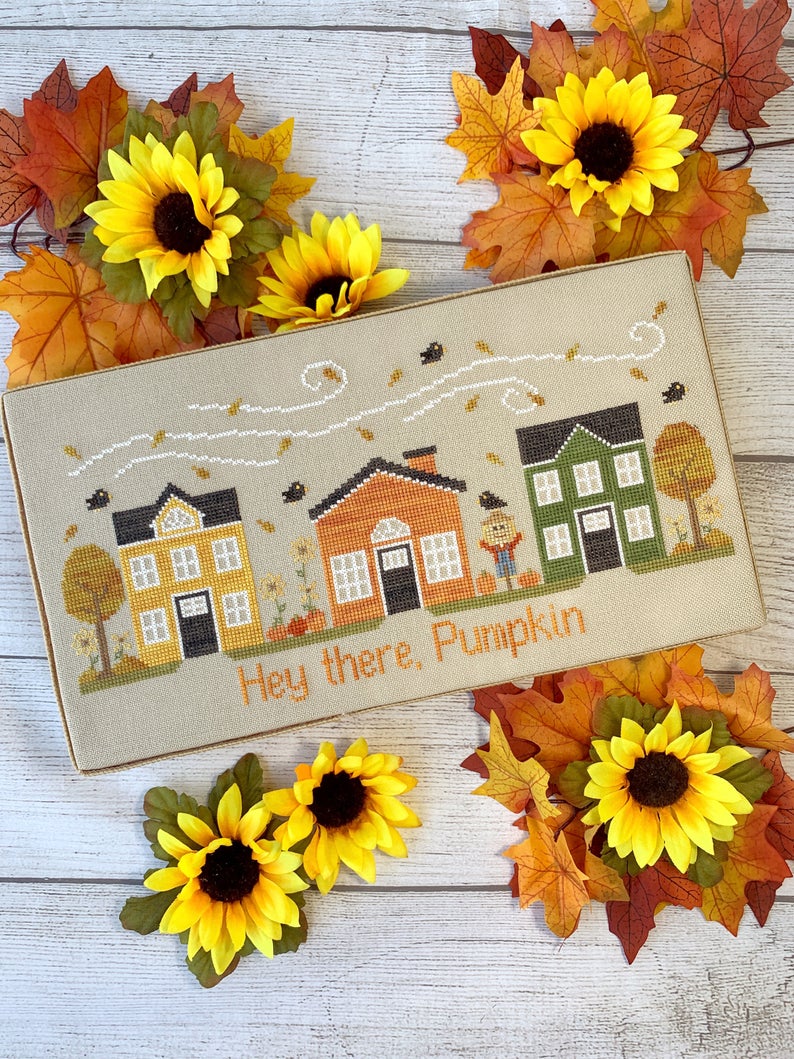 Autumn Avenue - Little Stitch Girl - Cross Stitch Pattern