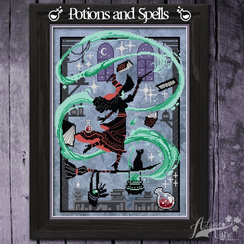 Potions and Spells - Autumn Lane Stitchery - Cross Stitch Pattern