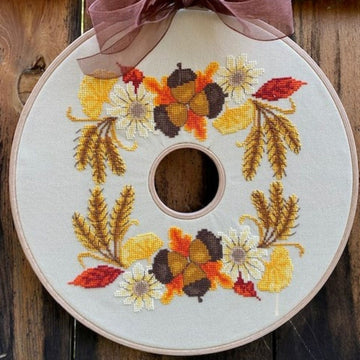 Autumn Wreath - Luhu Stitches - Cross Stitch Pattern