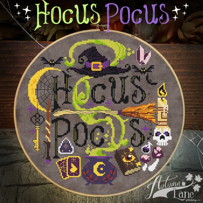 Hocus Pocus - Autumn Lane Stitchery - Cross Stitch Pattern