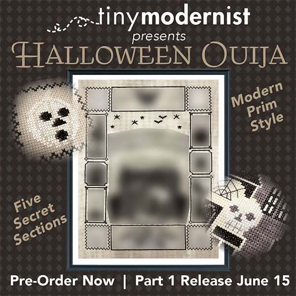 Halloween Ouija #1 - Tiny Modernist - Cross Stitch Pattern