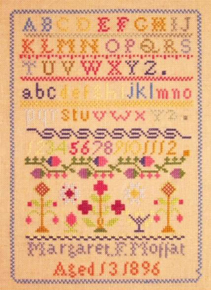 The Margaret Moffat 1896 Sampler - Historic Handworkes - Cross Stitch Pattern