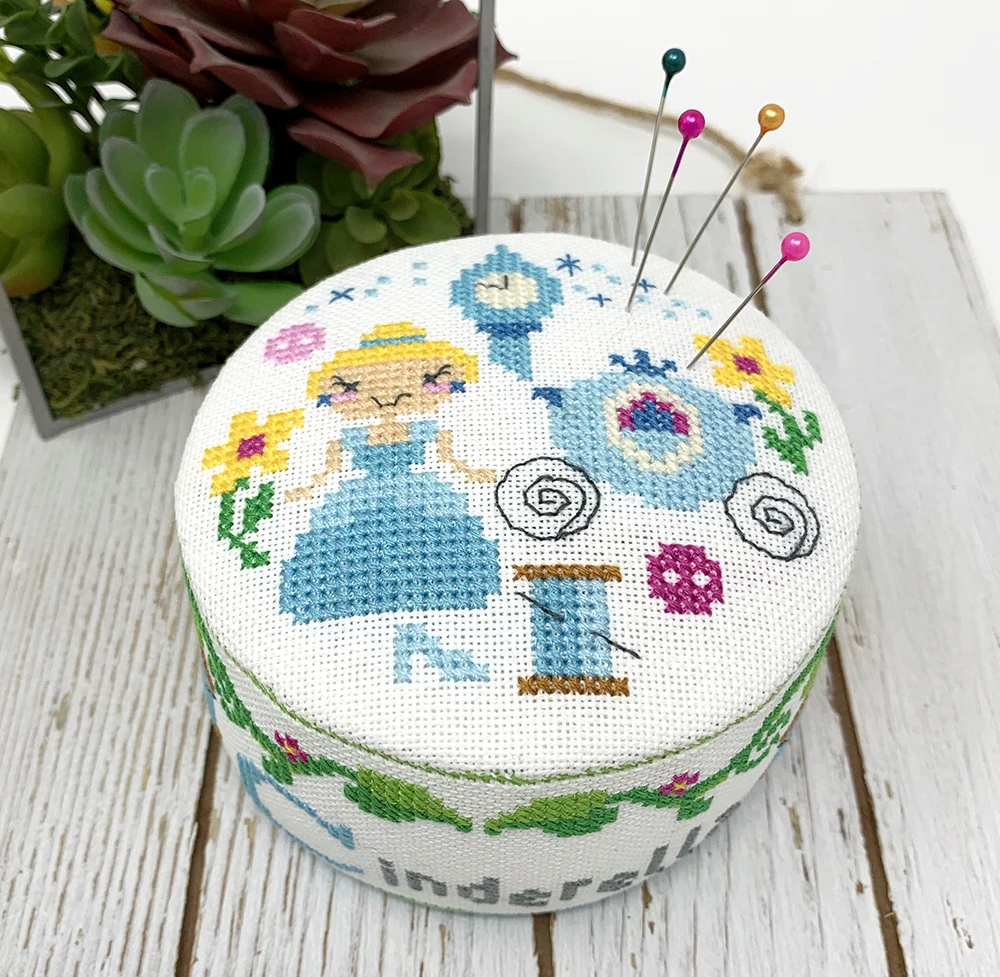 Cinderella (2021 Fairy Tale Pin Cushion #2) - Tiny Modernist - Cross Stitch Pattern